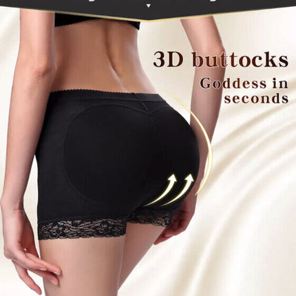 Booty Shaper Padded Underwear Panty Women's FAKE ASS Butt Lifter & Hip Enhancer