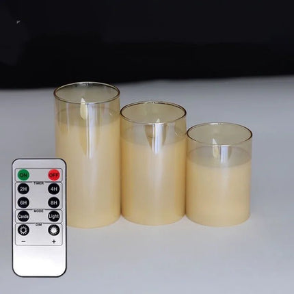 USB Rechargeable LED Pillar Candles - Lamarshop1