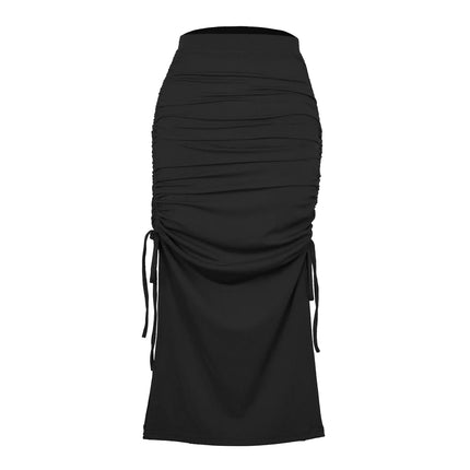 Pleated Lace - Up Sexy Long Skirt for Fashionistas - Lamarshop1