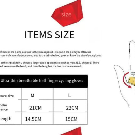 Winter Half - Finger Cycling Gloves - Lamarshop1