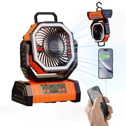 Outdoor Household Power Bank LED Light Camping Fan - Lamarshop1