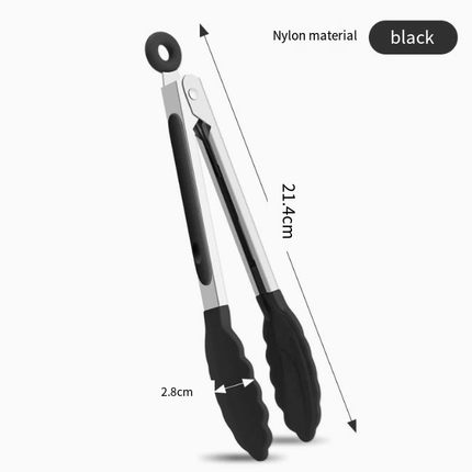 5PCS 7″ Silicone Tip Kitchen Tongs