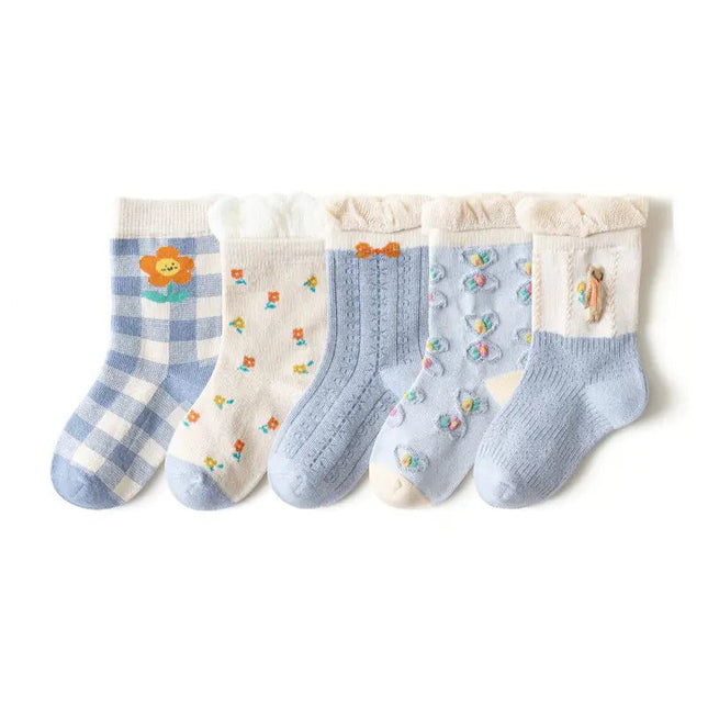 Lace Cartoon Bear Baby Socks for Kids