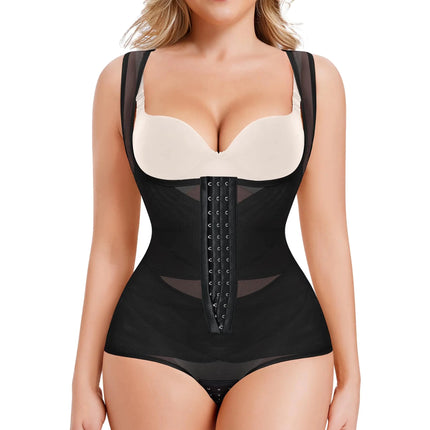 Nebility Womens Shapewear Bodysuit Tummy Control Faja Body Shaper Butt Lifter Open Bust Waist Trainer Compression Bodysuit - Lamarshop1