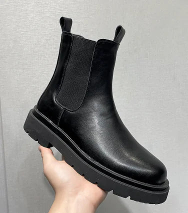 Men's High - Top Thick - Soled Martin Boots for Every Look - Lamarshop1