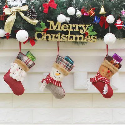 Christmas Stocking Gift Bag and Tree Decorations