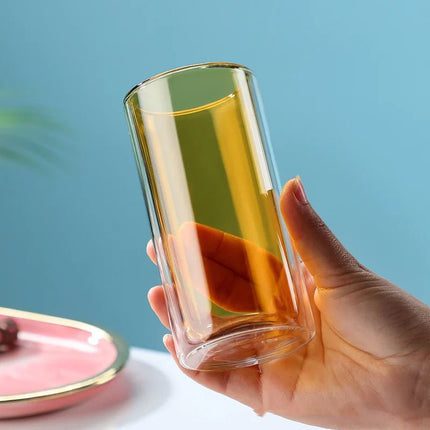 Double - Layer Transparent Glass Coffee Cup - Lamarshop1