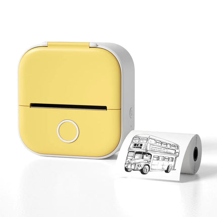 Portable Mini Thermal Label Printer Home Photo Printer Student Wrong Question Printer Bluetooth - compatible Mini Label Printer Price Tag - Lamarshop1
