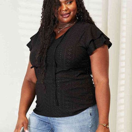 Flutter Sleeve Top-
