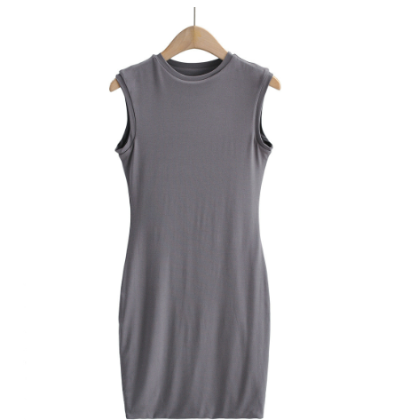 Summer Women's Sleeveless Round Neck Maternity Dress