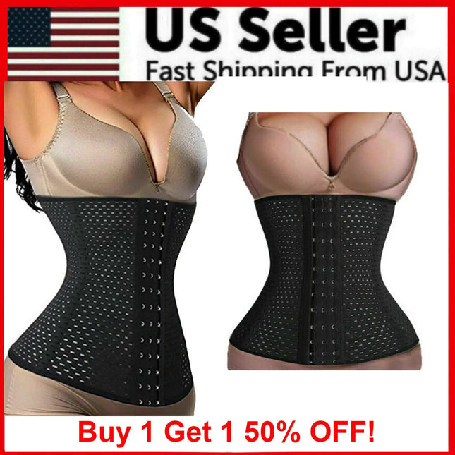Corset Waist Trainer Training Shaper Body Shapewear Underbust Cincher Tummy Belt - Lamarshop1
