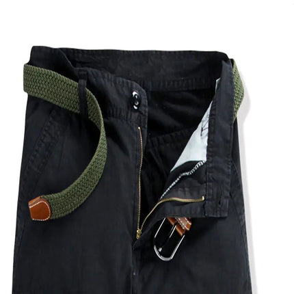 Men's Casual Cotton Cargo Shorts with Big Pockets - Lamarshop1