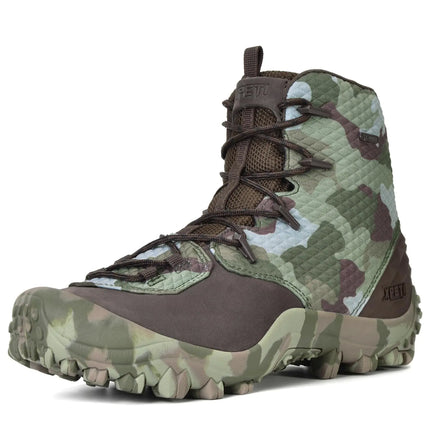 XPETI DUTY Mens Bravo Leather Military Boots Waterproof Tactical Boots Camo10 - Lamarshop1