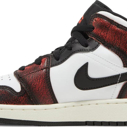Nike Kids Air Jordan 1 Retro High OG GS Basketball Shoe Black/White/Sail/Infrared 23 6.5 Big Kid