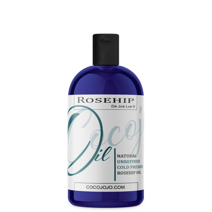 Dr Joe Lab Rosehip Oil for Face Rose Oil for Face Rose Hip Oil for Face Rosehip Oil Pure Unrefined Cold Pressed All Natural for Hair Skin Face Body Nails Jojoba Oil - 16 Oz