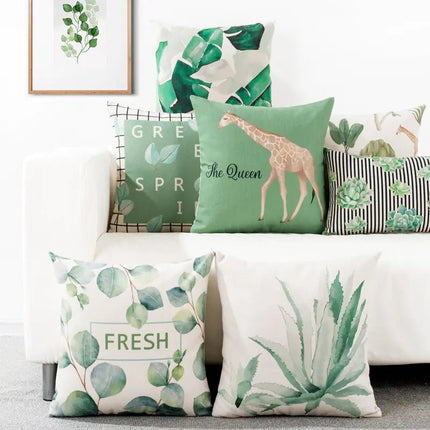 Artistic Plant - Themed Pillow Cover for Sofa and Car - Lamarshop1