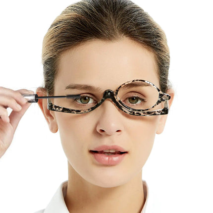MARE AZZURO Eye Make Up Reading Glasses Women Folding Cosmetic Readers 1.00 1.25 1.50 1.75 2.00 2.25 2.50 2.75 3.00 3.50 4.00 5.00 6.00 (Demi 4.0) - Lamarshop1