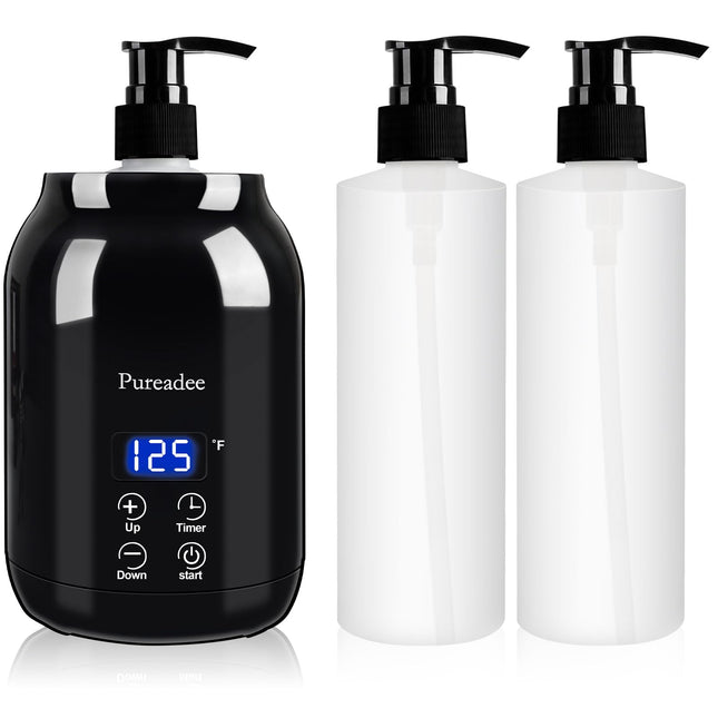 Massage Oil Warmer Massage Oil Warmer for Massage Therapy Oil Warmer for Massage for Salon Barber Shops Home with Two Oil Bottle Dispenser