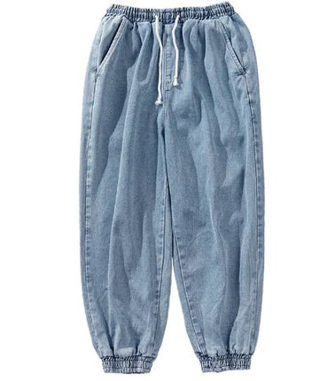 Elastic Waist Loose Fit Wide Leg Jeans for All