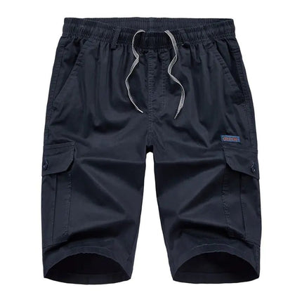 Plus Size Multi - pocket Elastic Casual Shorts - Lamarshop1