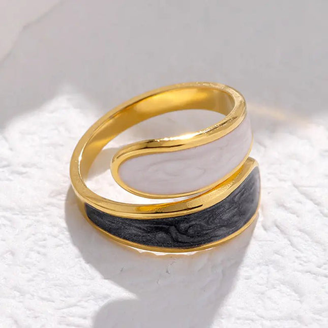 Personalized Adjustable Titanium Steel Drip Ring for Women