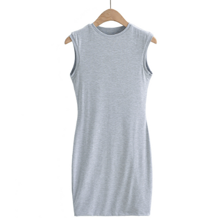 Summer Women's Sleeveless Round Neck Maternity Dress