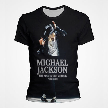Michael Jackson 3D Print Polyester Men's T-Shirt