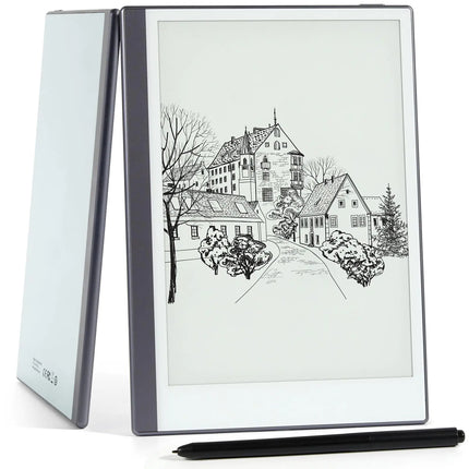 Android E - Ink ePaper Tablet Paperwhite eBook Reader Digital Notebook for Note Taking Drawing Paper White Graphics Notepad with Stylus and Case Cloud Sync and Screen Casting - Model Mini 9.7" Silver - Lamarshop1