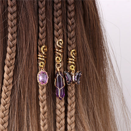 Bohemian Beaded Hair Accessories Set (3 Pieces)