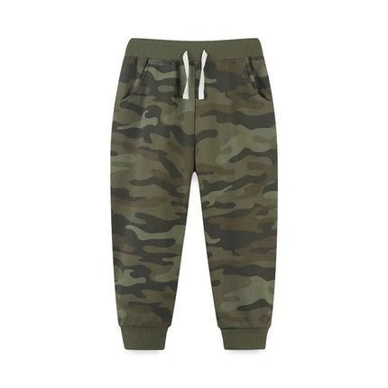 Camouflage Boys Sweatpants with Drawstring for Toddlers