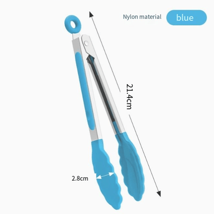 5PCS 7″ Silicone Tip Kitchen Tongs