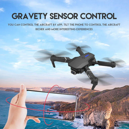 2023 New RC Drone With 4K HD Dual Camera WiFi FPV Foldable Quadcopter +4 Battery - Lamarshop1