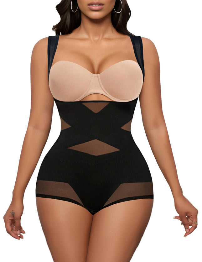 Avidlove Women Body Shapewear Body Suits Tummy Control Bodysuit Waist Trainer Shapewear(BlackSmall) - Lamarshop1