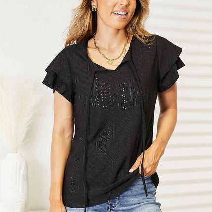 Flutter Sleeve Top-