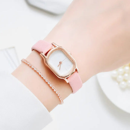 Trendy Women's Quartz Watch and Bracelet Set