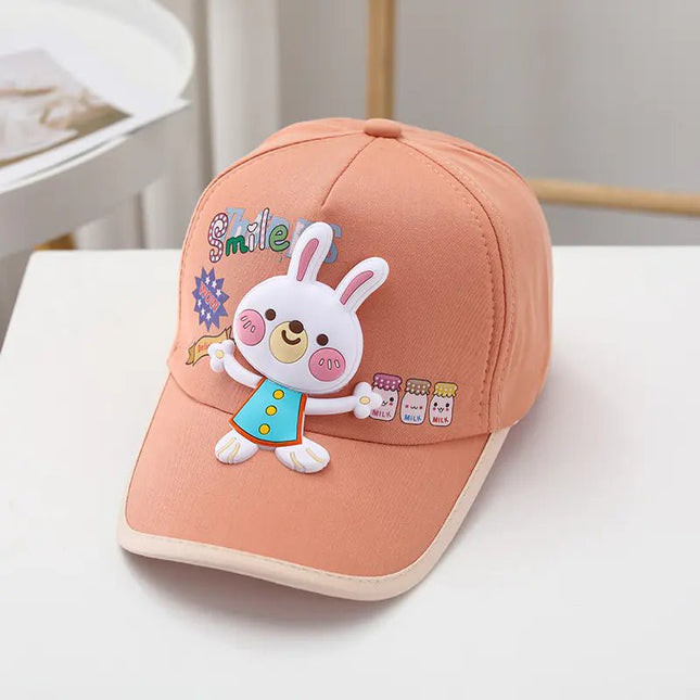 Spring/Summer Girls' Baseball Caps for Ages 2-5