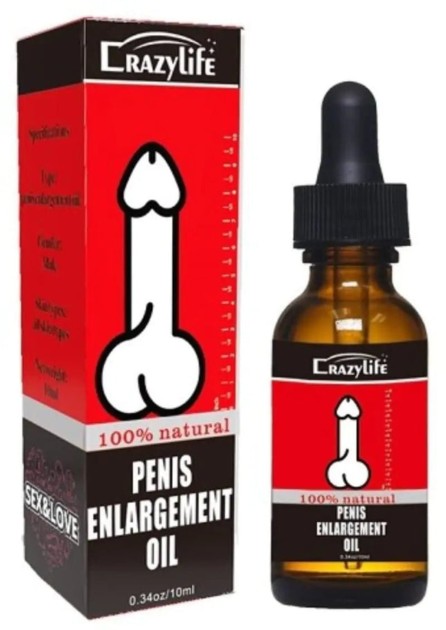 Massage Oil for Men Male Enlarge Oil Herbal Growth Oil Fast Big Thick Long by CrazyLife Enlargement Oil for Men Increase 10ML - Lamarshop1