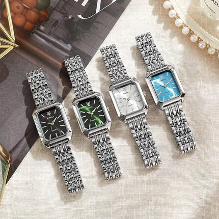 Women's Square Steel Strap Watch - Lamarshop1