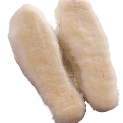 Genius Australian Sheepskin Wool Shoe Insoles for Kids Warm Wool Shoe InsertsChildren Shoe Insoles for Boots Fleece Snow Shoe Inserts (28 (19cm7.5"))