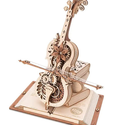 Magic Cello 3D Wooden Puzzle Music Box - Lamarshop1