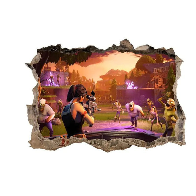 3D Fortnite PVC Wall Stickers for Home Decor - Lamarshop1