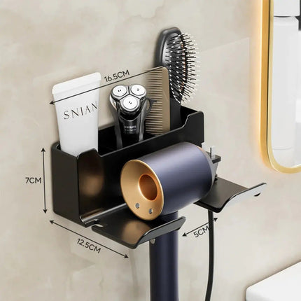Wall - mounted Hair Dryer Bracket Storage Rack - Lamarshop1