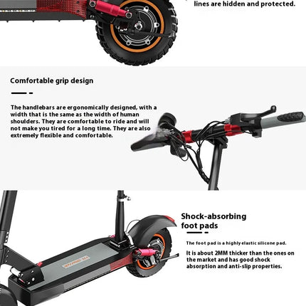 Double Shock Absorber Scooter
