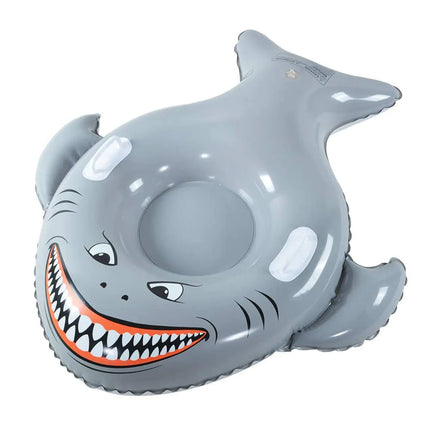 XFlated Meg Snow Tube Inflatable Snow Tube Sled Heavy Duty Shark Snow Sled for Kids Inflatable Shark with Handler 50 Inches - Lamarshop1