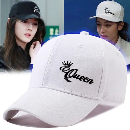 King N Queen Crown Embroidered Baseball Caps Set