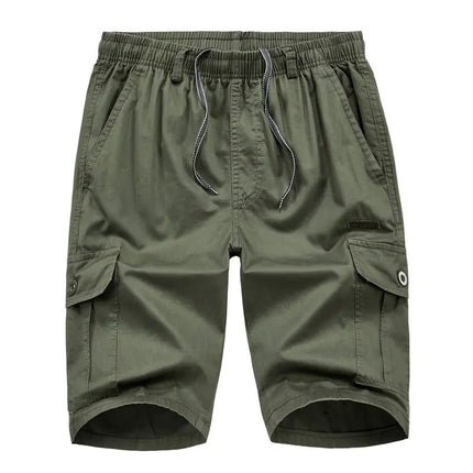 Plus Size Multi - pocket Elastic Casual Shorts - Lamarshop1