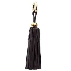 Leather Tassel - Gold/Chocolate - Lamarshop1
