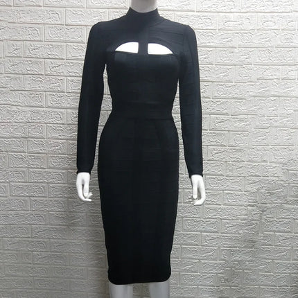 Trendy Halter Neck Sexy Dress with Cutout Design