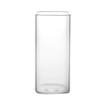 Square Transparent Coffee Cup with Lid - Lamarshop1