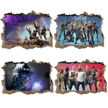 3D Fortnite PVC Wall Stickers for Home Decor - Lamarshop1